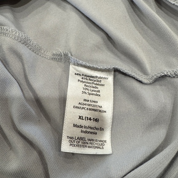 Athletic Light Gray kids Short Sleeve T-Shirt Size XL (14/16) - Picture 3 of 4